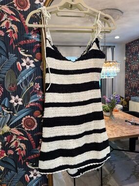 For love and lemons stripe crochet dress